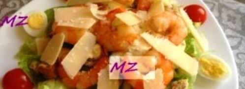 салат цезарь с креветками. Шаг 9