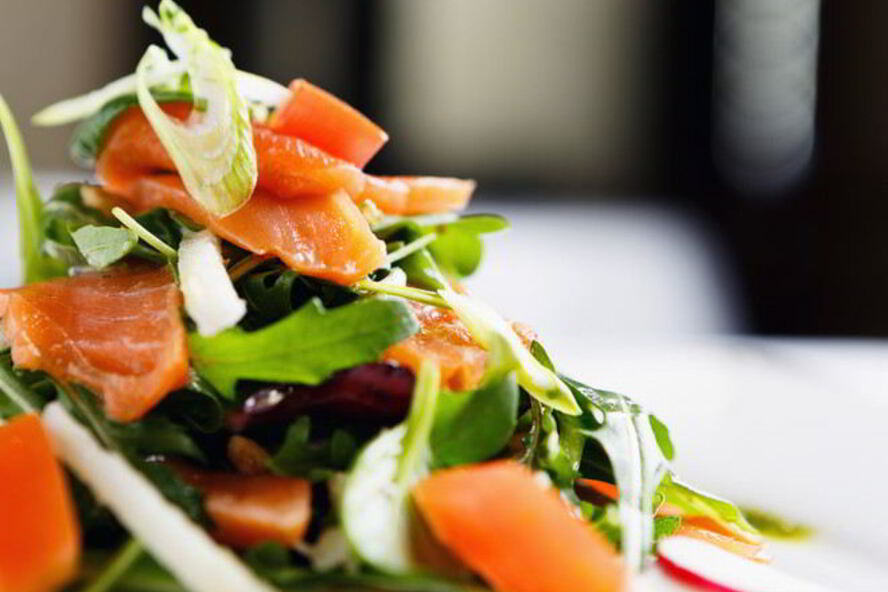 Рецепт цезаря с семгой