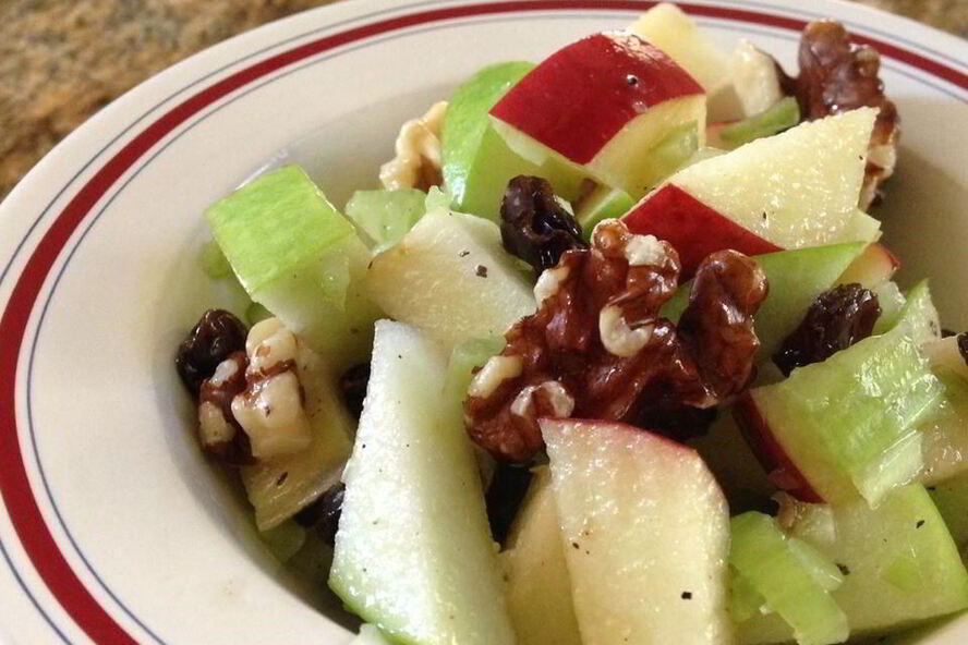 Рецепт салата вальдорф с заправкой винегрет