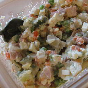 Салаты с горошком