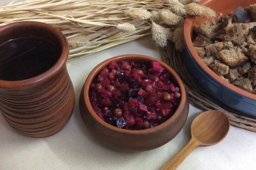 Рецепт винегрета из запеченных овощей