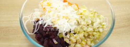 винегрет классический с фасолью. Шаг 5