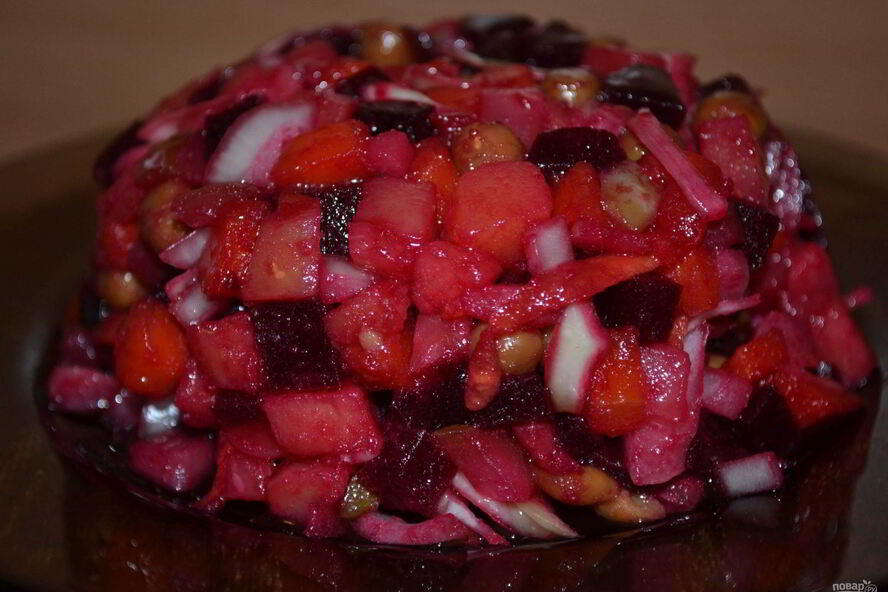 Рецепт винегрета классического с горошком