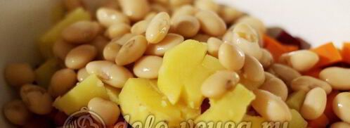 винегрет с фасолью. Шаг 6