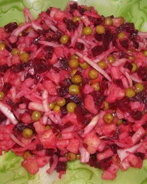 Винегрет с горошком