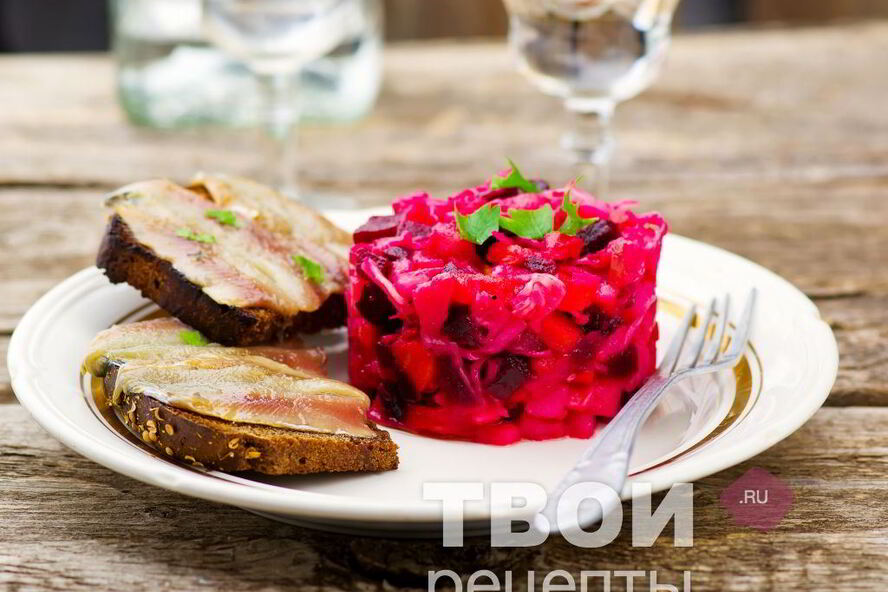 Рецепт винегрета с капустой