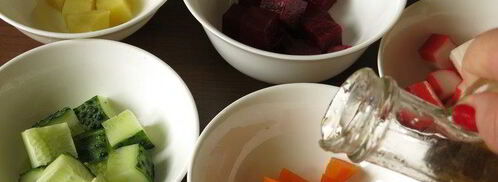 винегрет с крабовыми палочками. Шаг 8