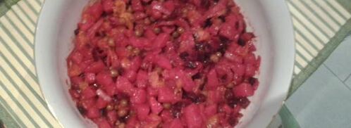 винегрет с мандаринками. Шаг 6