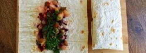 винегрет в лаваше. Шаг 5