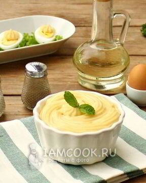 Домашний майонез с горчицей в блендере