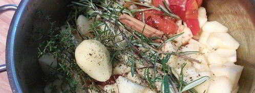 домашний томатно-яблочный кетчуп со свежими пряными травами. Шаг 4