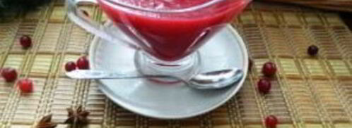 клюквенный соус с яблоком. Шаг 7