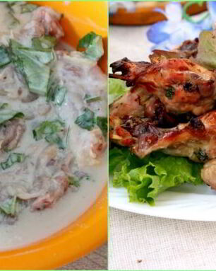 Маринад для курицы на кефире с чесноком и травами