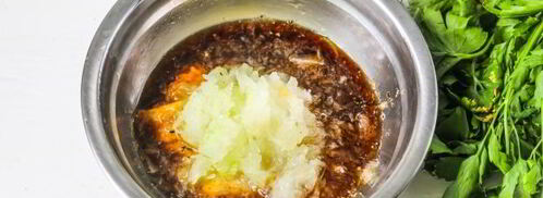 маринад для рыбы с луком и горчицей. Шаг 7