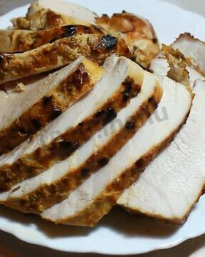 Пастрома из филе индейки в маринаде из горчицы и меда