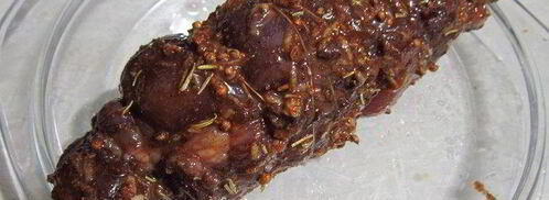 пастрома из куриной грудки в винном маринаде. Шаг 6