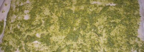 хлеб с соусом песто. Шаг 4