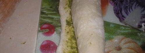 хлеб с соусом песто. Шаг 8