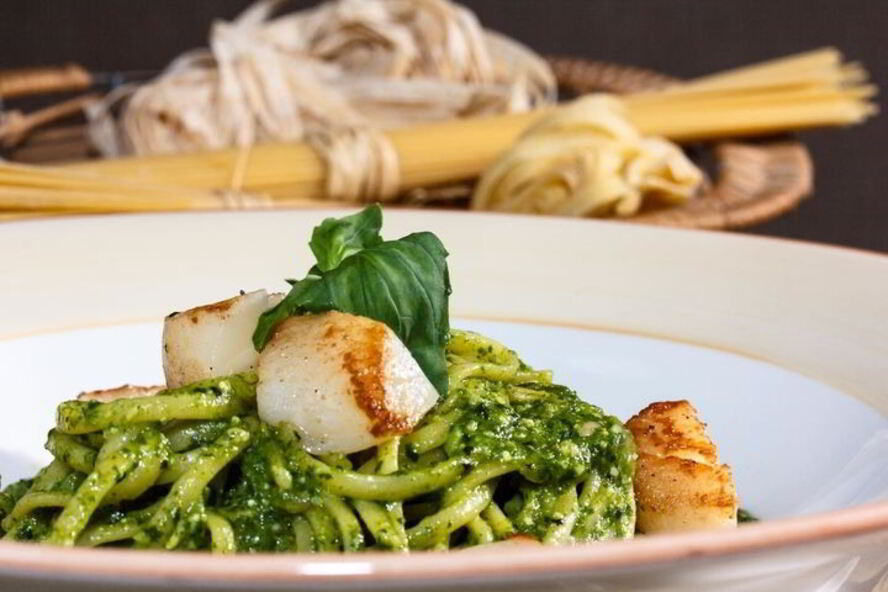 Рецепт лингвиней с соусом песто