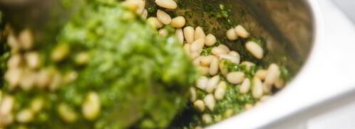 лингвини с соусом песто. Шаг 3