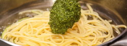 лингвини с соусом песто. Шаг 8