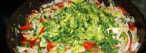 овощи пассированные с соусом песто. Шаг 14