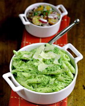 Паста Пенне с соусом песто