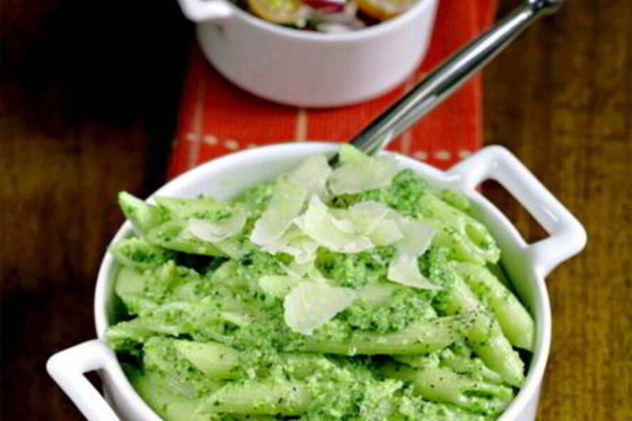 Рецепт пасты пенне с соусом песто