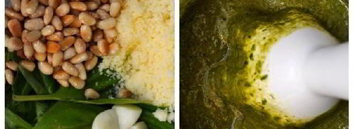 пенне с соусом песто и брезаолой. Шаг 3