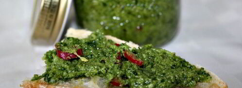 песто из зелени петрушки с перцем чили. Шаг 4