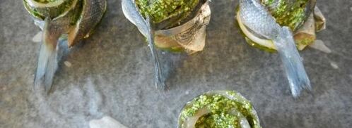 сибас, запеченый с соусом песто. Шаг 20