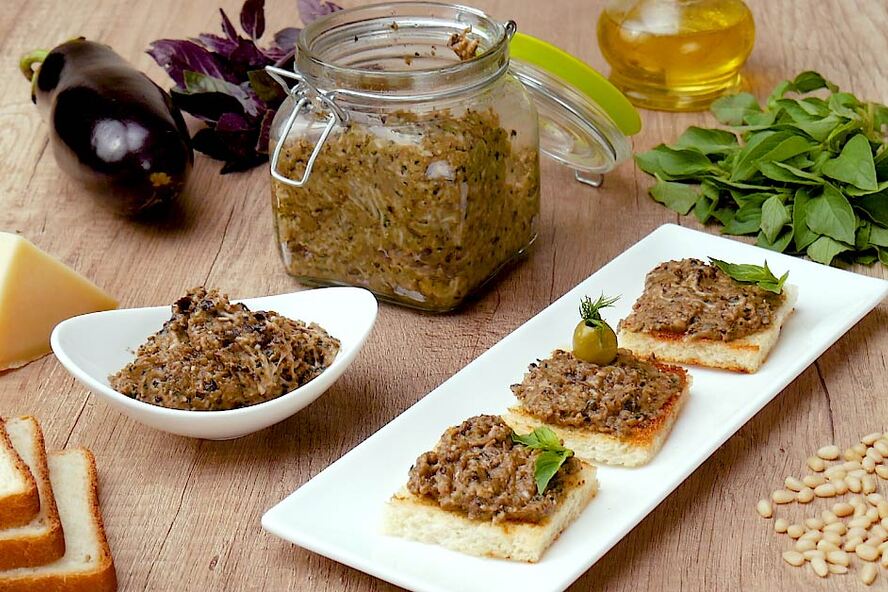 Рецепт соуса песто из баклажанов