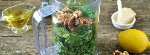 соус песто из первой зелени. Шаг 6