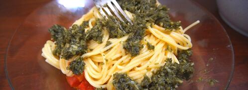 спагетти с соусом песто аппетитно и быстро. Шаг 13