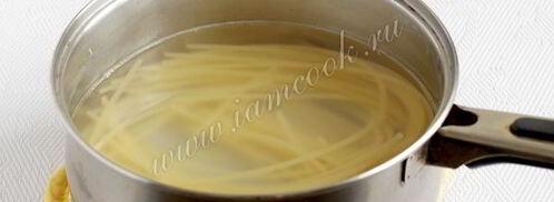 спагетти с соусом песто. Шаг 4