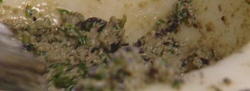 закуска из козьего сыра с соусом песто. Шаг 5