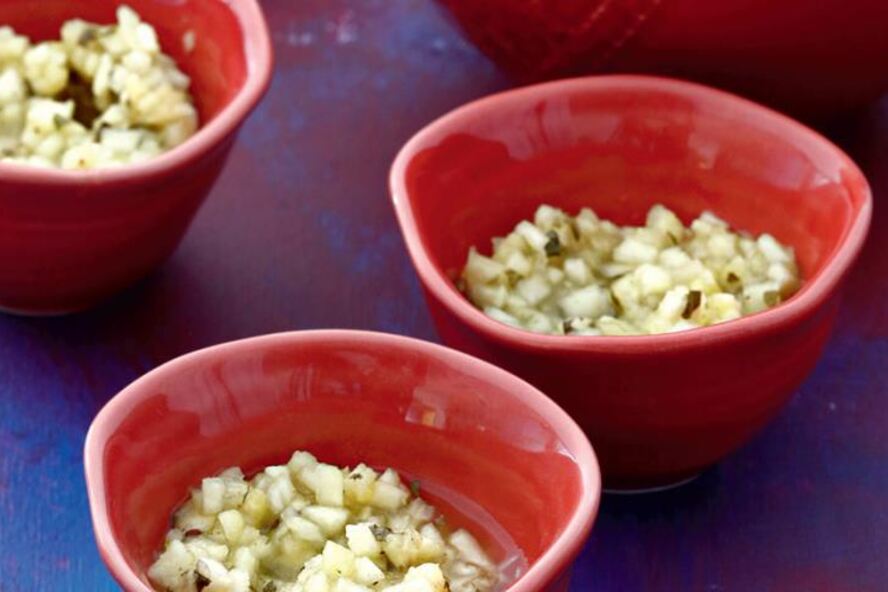 Рецепт ананасовой сальсы к мясу