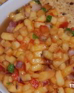 Персиковая сальса с кинзой, мятой и имбирем