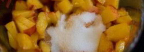 персиковая сальса с кинзой, мятой и имбирем. Шаг 4