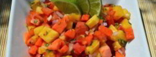 сальса из ананаса и папайи. Шаг 7