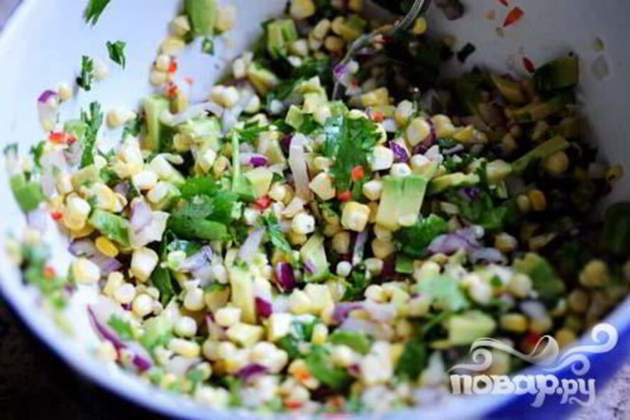 Рецепт сальсы из свежей кукурузы и авокадо