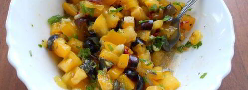 сальса из желтых помидоров с виноградом. Шаг 5