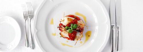 фаршированные кальмары на тартаре из томатов. Шаг 9