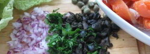 тартар из форели в ледяном хрустале. Шаг 11