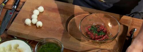 тартар из говядины со свежей дыней. Шаг 7