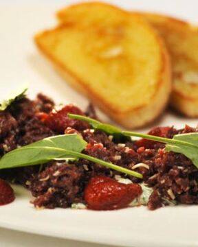 Тартар из говяжьего сердца