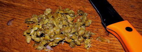 тартар из лосося c салатом рукола-помидоры. Шаг 4