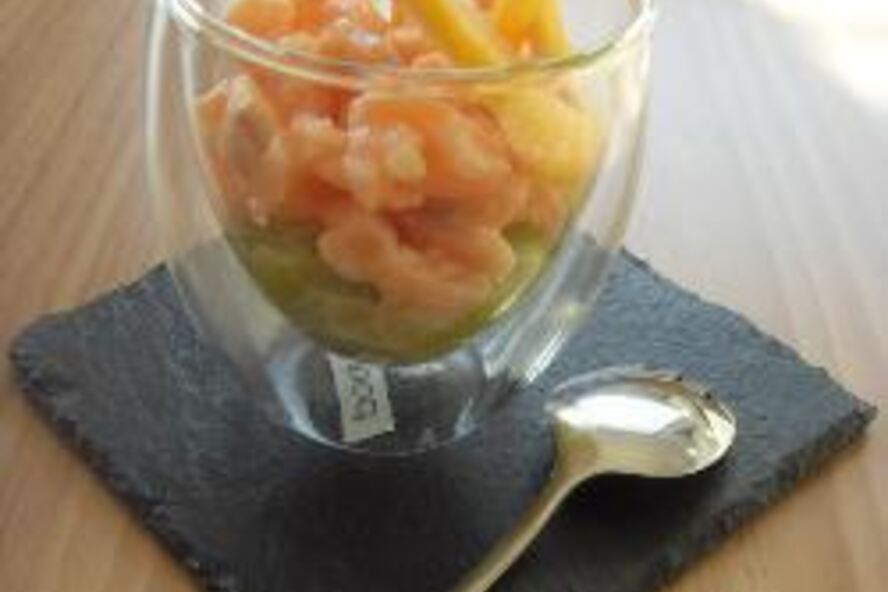 Рецепт тартара из лосося и лука-порея