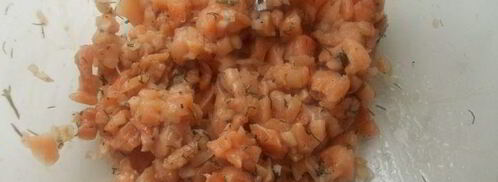 тартар из лосося. Шаг 4