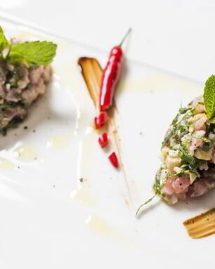 Тартар из тунца в тайском стиле